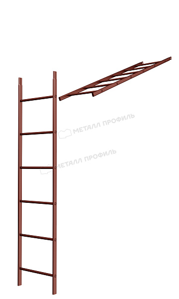 Лестница кровельная стеновая дл. 1860 мм без кронштейнов (3011) ― купить по умеренным ценам в Актобе.